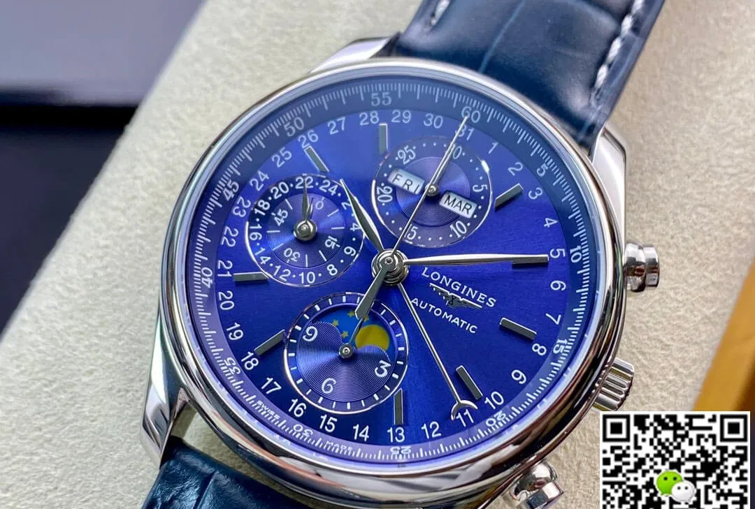 Longines Master Collection L2.773.4.92.0 YL Factory 1:1 Best Edition Replica Watch Blue Leather Strap